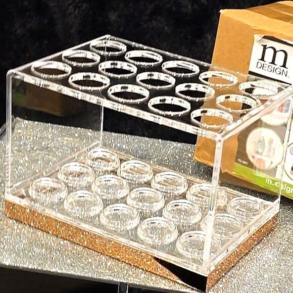 MDesign Plated Makeup Brush Organizer - Picture 3 of 10